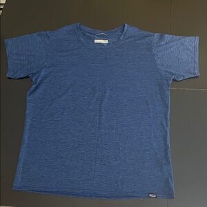 Patagonia Heathered Navy Short Sleeve Tee